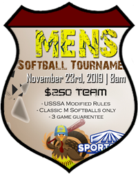 Nov 23rd Softball Tournament Men's 10v10