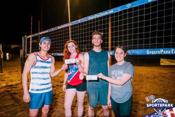 July 13th All-Nighter 4v4 Coed Volleyball Tournament A/B Champions