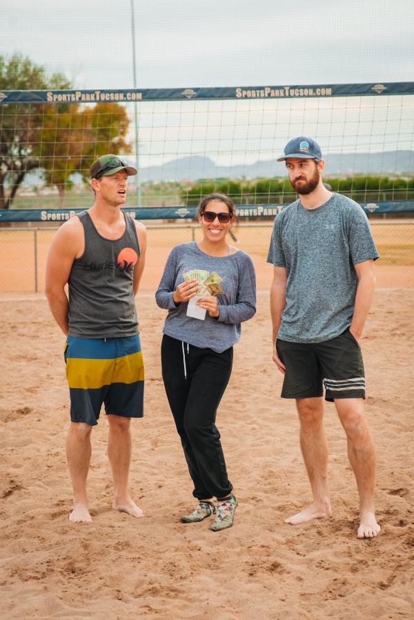 Jan 15th Sand Volleyball Tournament Co-ed 3v3 Champions