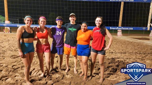 Aug 26th Sand Volleyball Tournament Reverse Co-ed 3v3 Champions