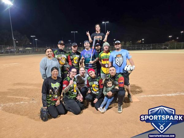 Softball Sun Co-ed 10v10 - E/Rec Champions