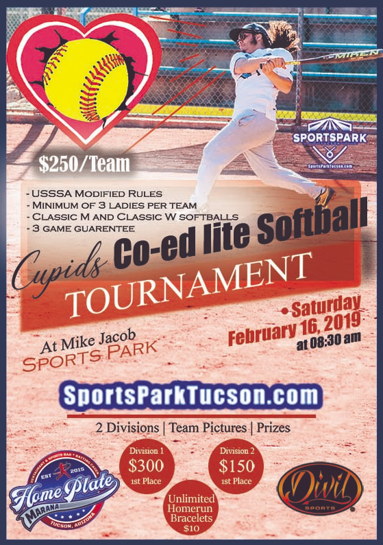 Feb 16th Cupid's Softball Tournament Co-ed Lite 10v10 - Lower