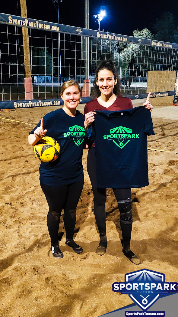 Volleyball Tue Women's 2v2 , Team: The Albas