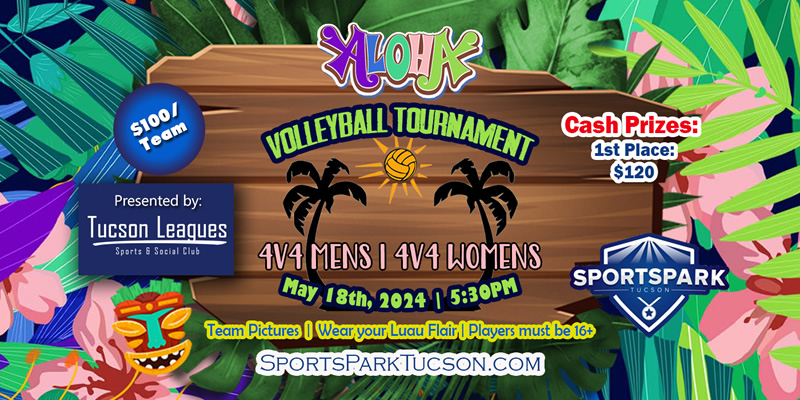 May 18th Sand Volleyball Tournament Men's & Women's 4v4