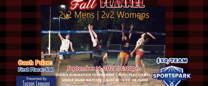 Sep 14th Sand Volleyball Tournament Men’s & Women’s 2v2